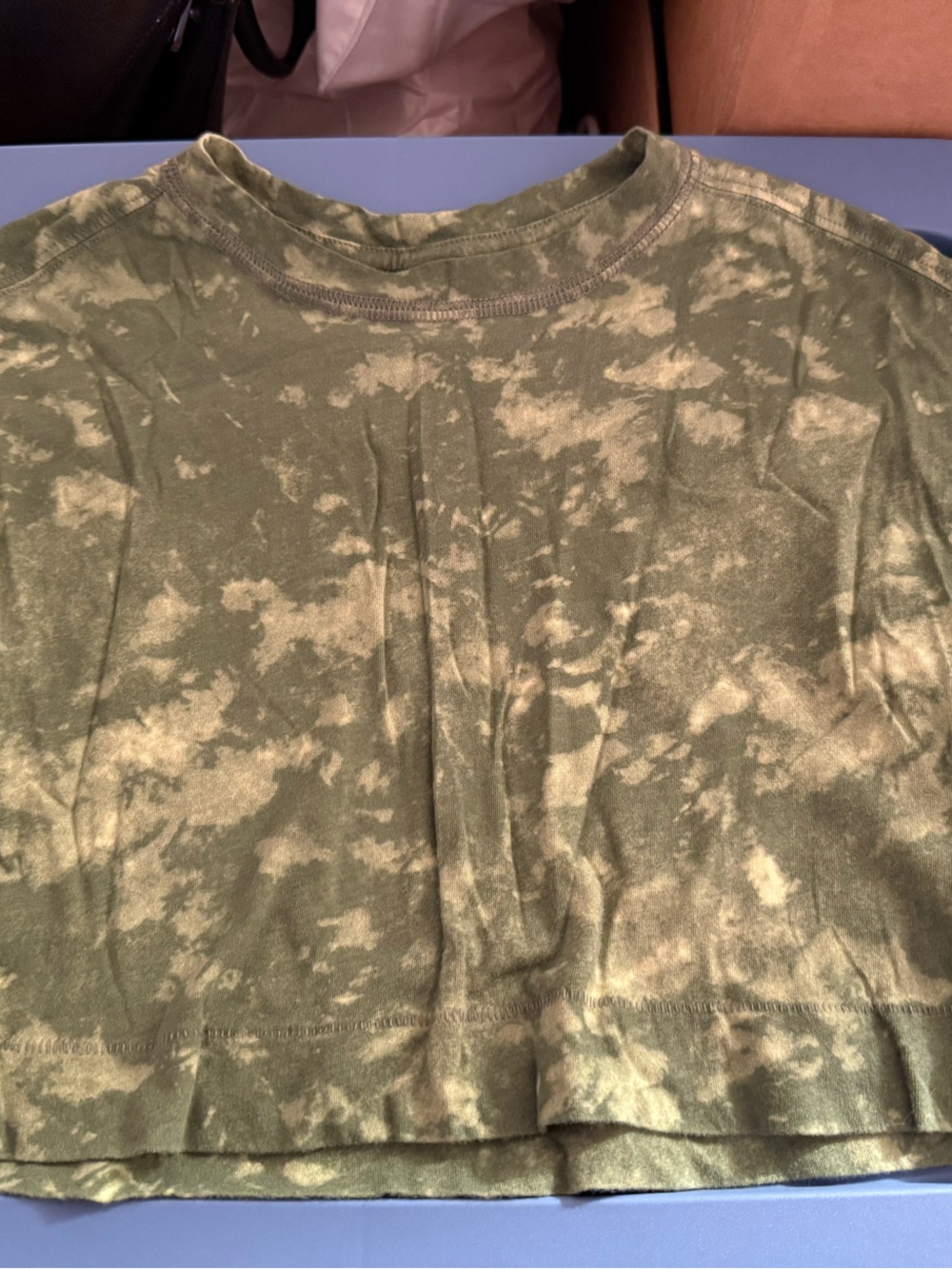 Old Navy Kids Short Sleeve Tie-Dye Tee in Olive Green